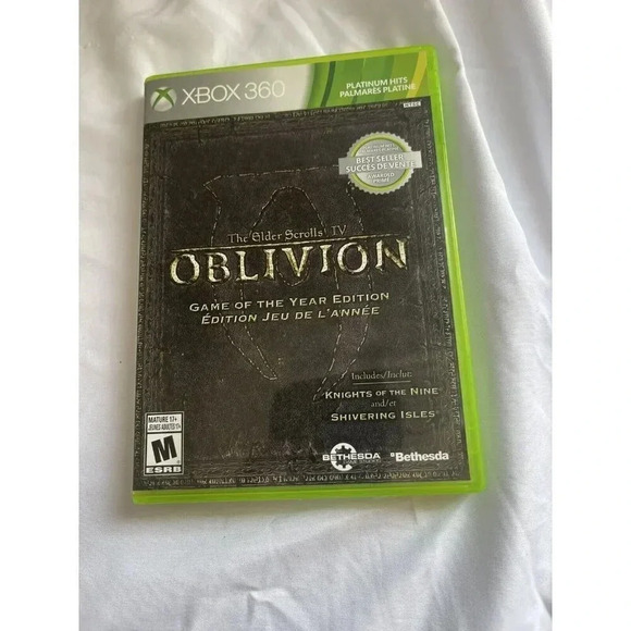The Elder Scrolls 4 Elder Scrolls IV Oblivion Xbox 360 Platinum NO MANUAL - Picture 1 of 6